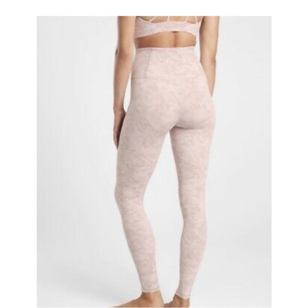 Athleta Elation Textured Tights Pink Size Medium